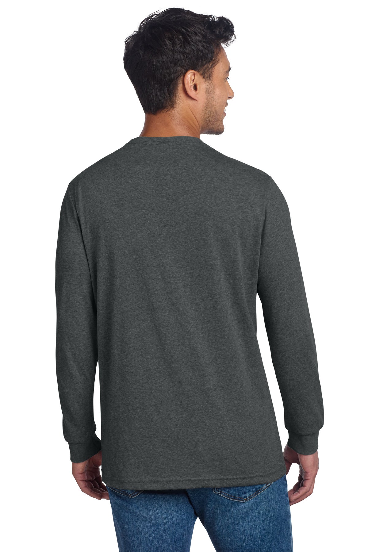 Next Level Apparel Adult CVC Long Sleeve Tee - Charcoal