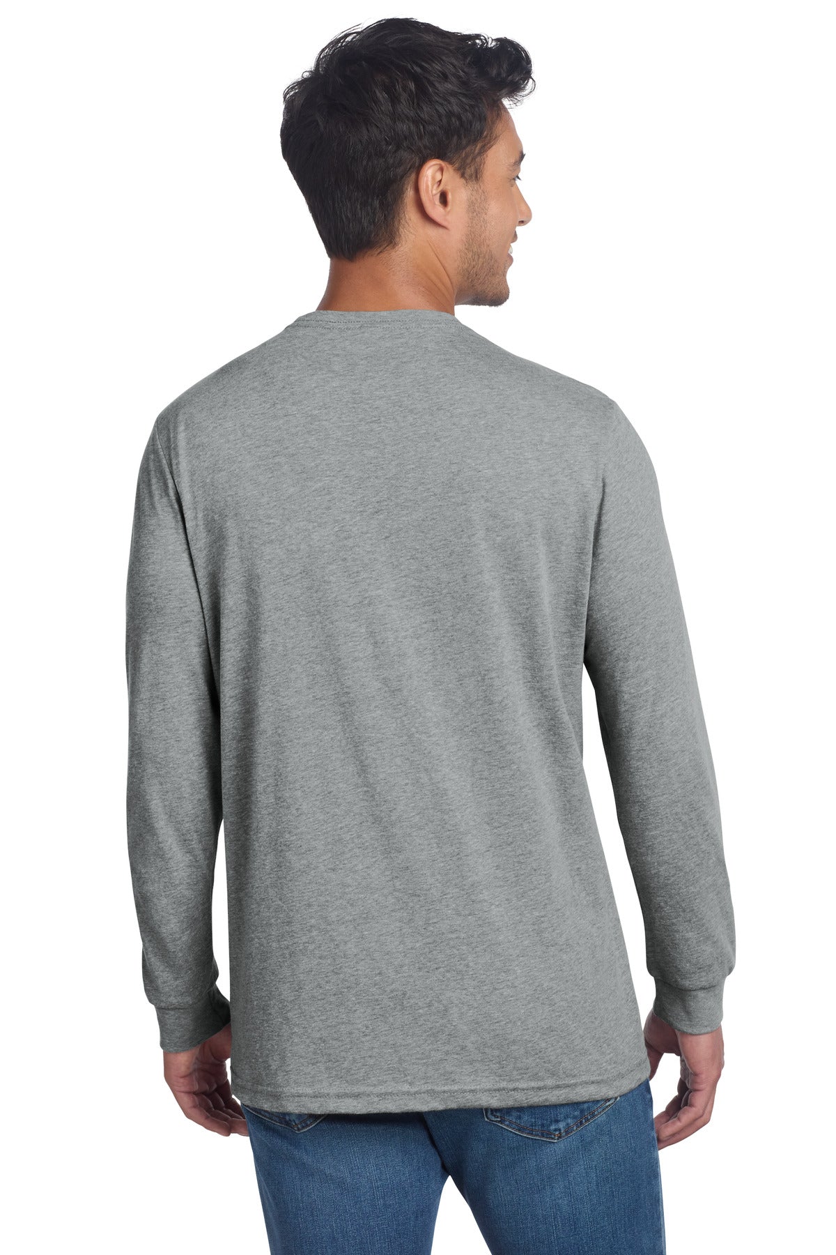 Next Level Apparel Adult CVC Long Sleeve Tee - Dark Heather Grey
