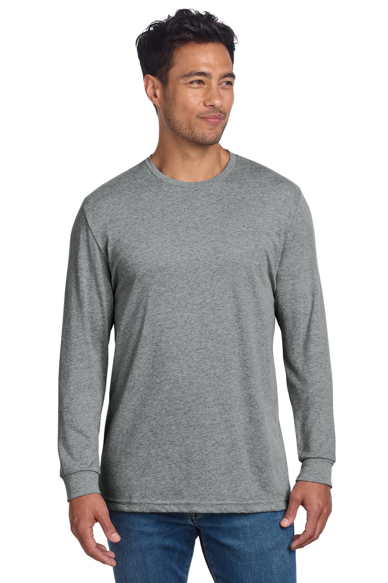 Next Level Apparel Adult CVC Long Sleeve Tee - Dark Heather Grey