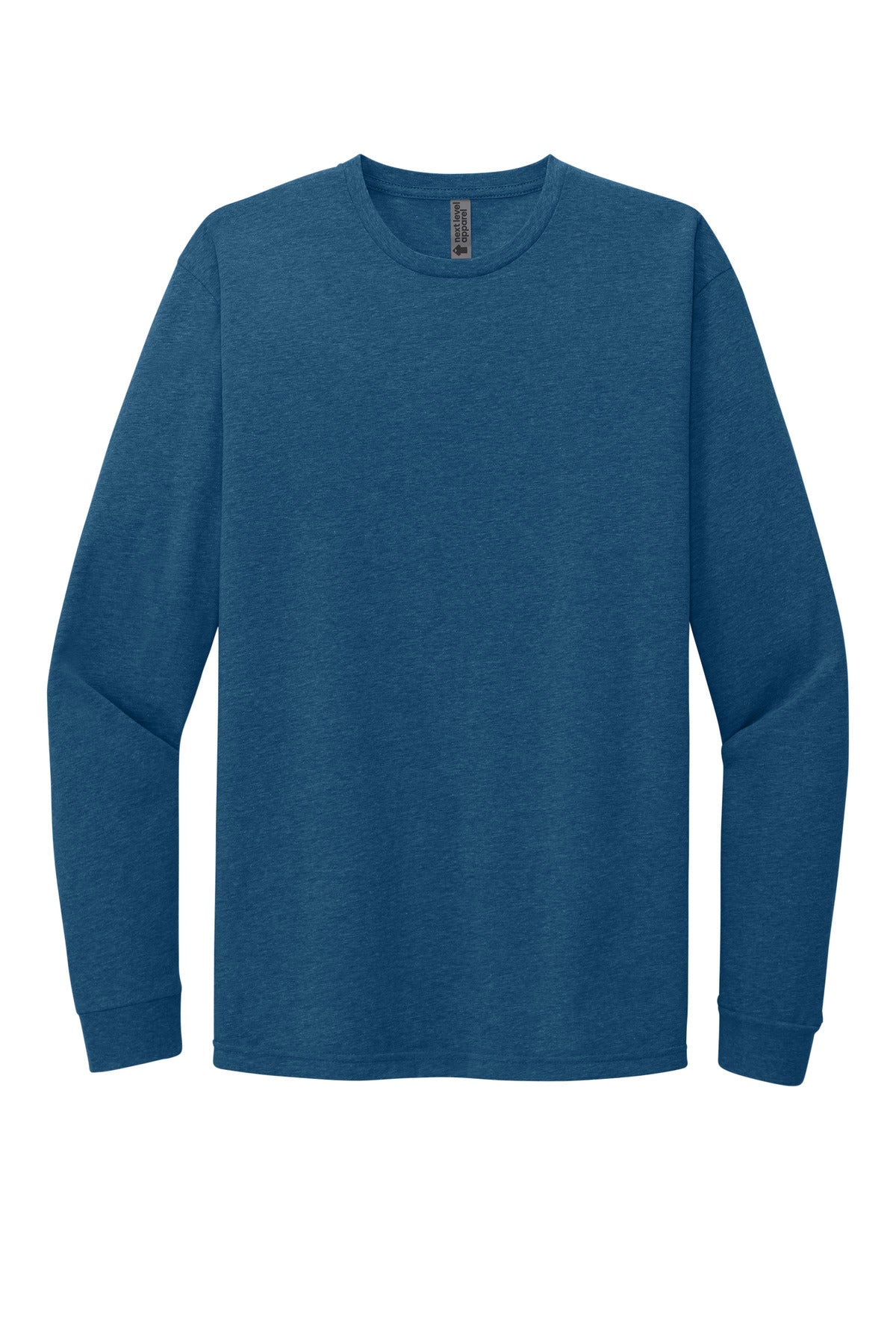 Next Level Apparel Adult CVC Long Sleeve Tee - Heather Cool Blue