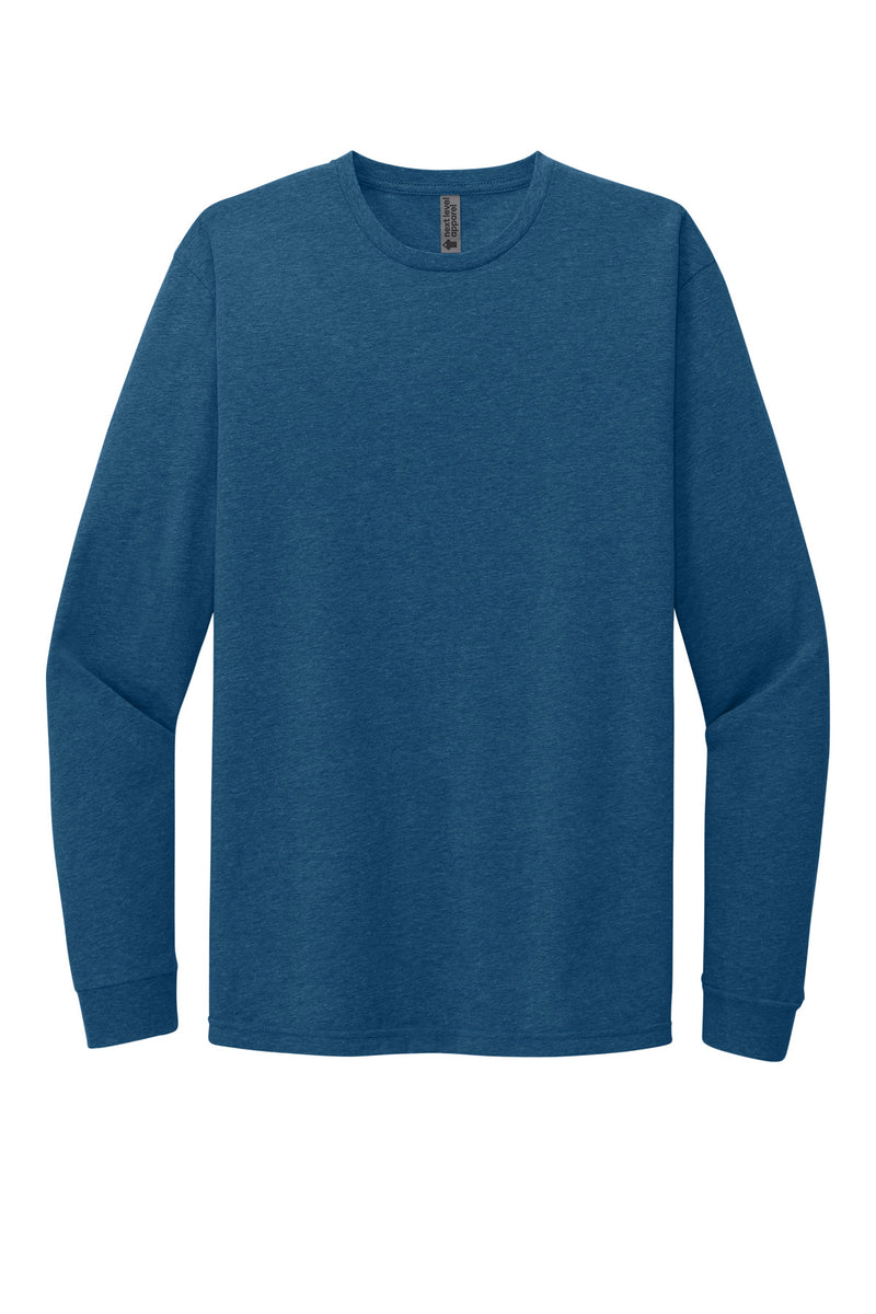 Next Level Apparel Adult CVC Long Sleeve Tee - Heather Cool Blue