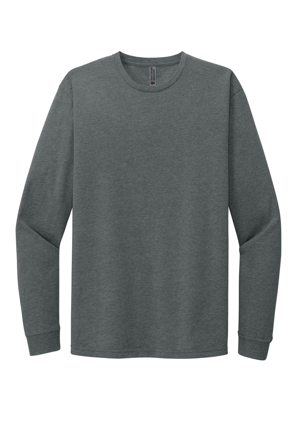 Next Level Apparel Adult CVC Long Sleeve Tee - Heather Heavy Metal