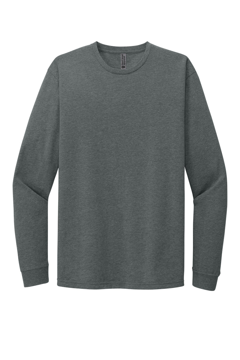 Next Level Apparel Adult CVC Long Sleeve Tee - Heather Heavy Metal