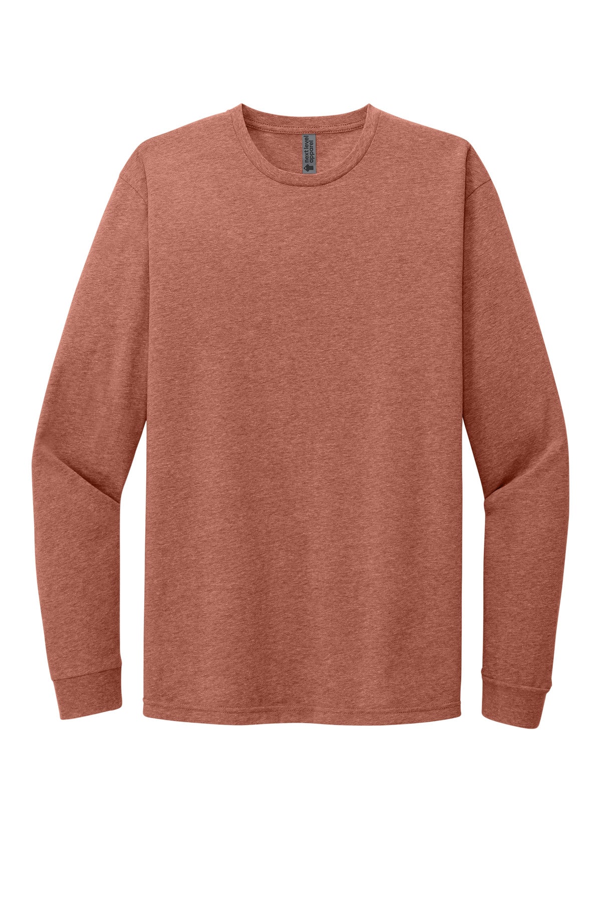 Next Level Apparel Adult CVC Long Sleeve Tee - Heather Redwood
