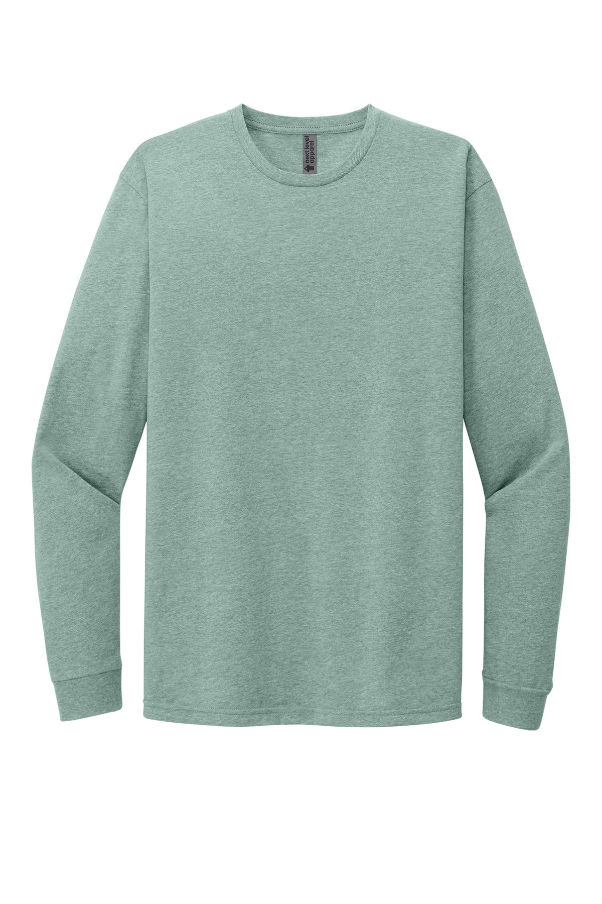 Next Level Apparel Adult CVC Long Sleeve Tee - Heather Seafoam