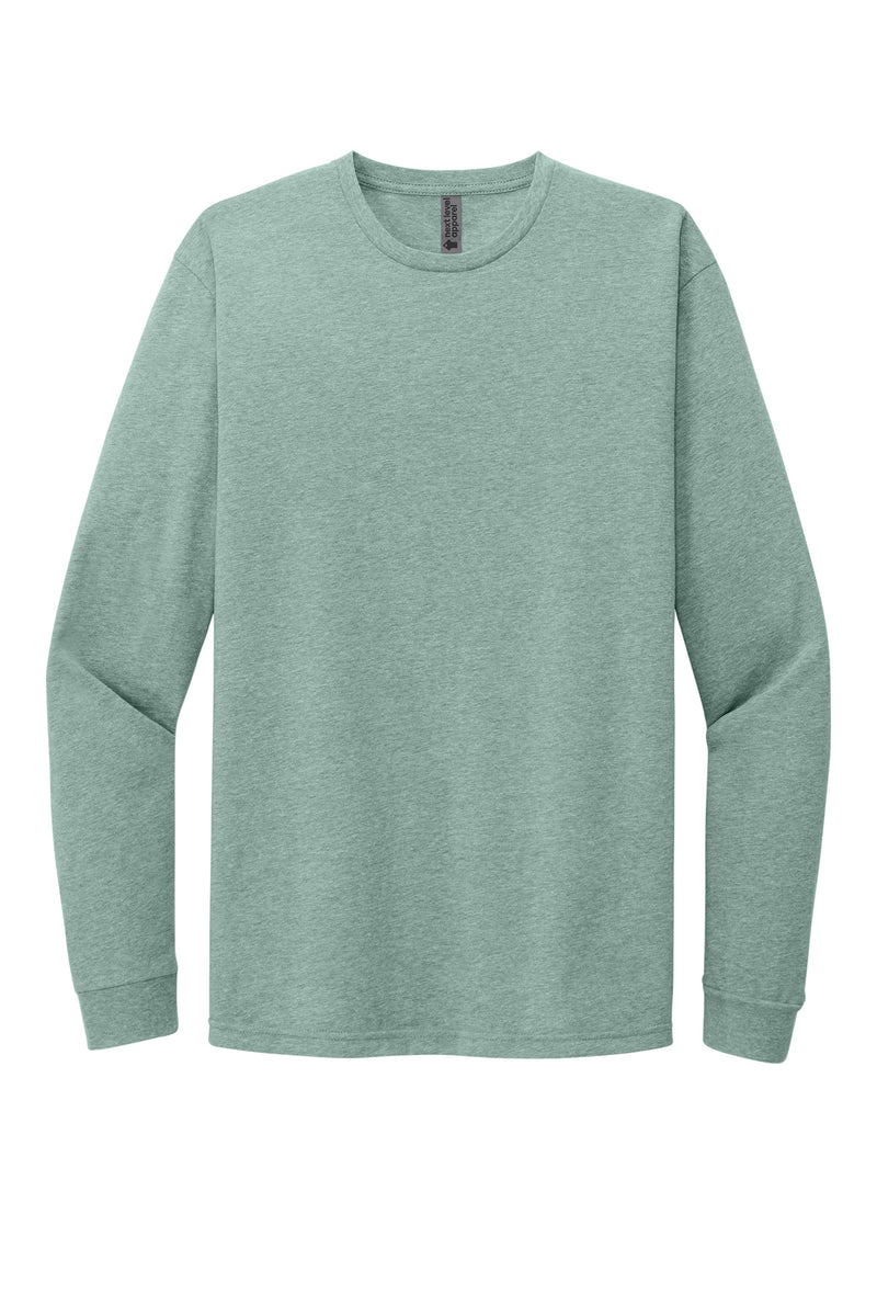 Next Level Apparel Adult CVC Long Sleeve Tee - Heather Seafoam