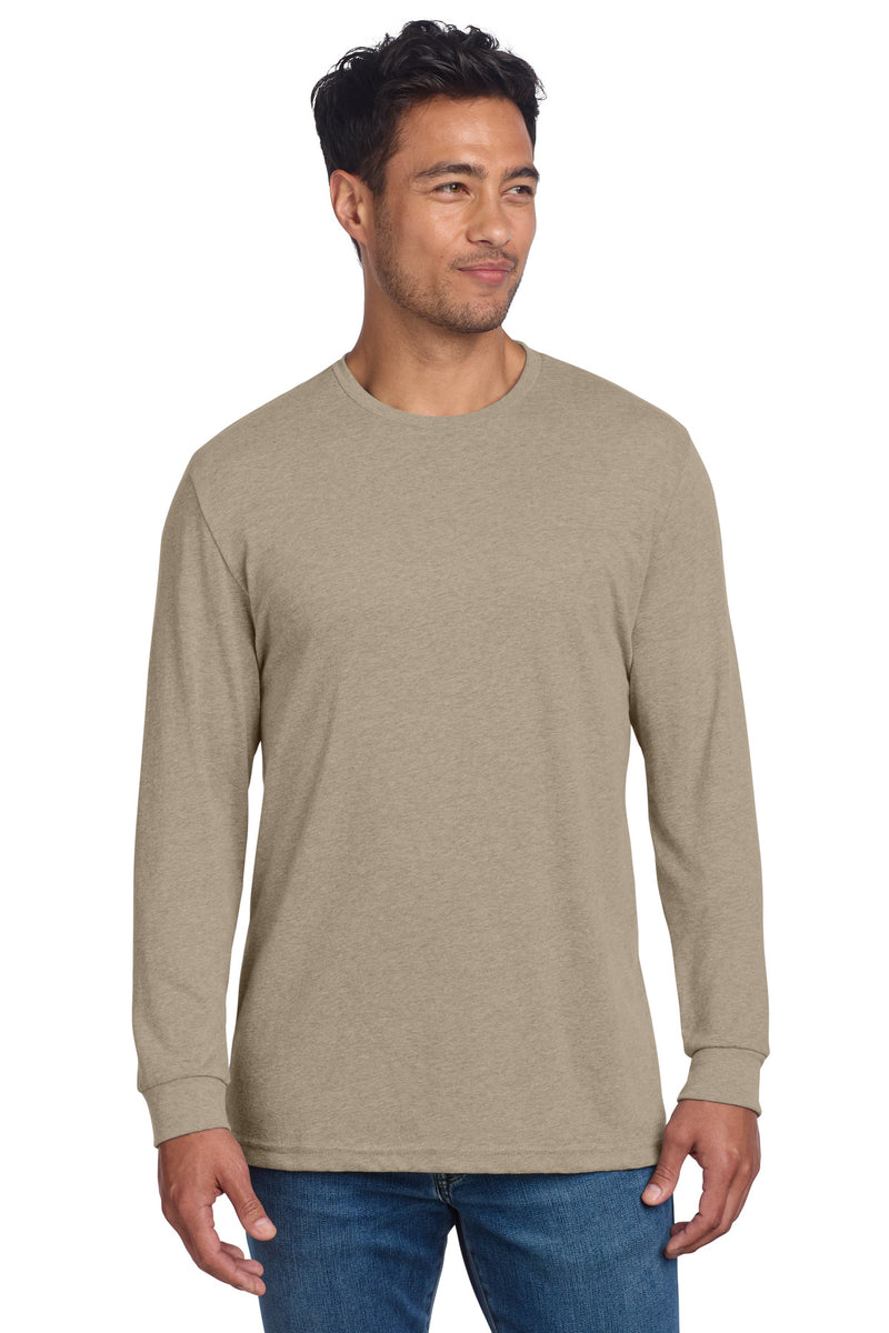 Next Level Apparel Adult CVC Long Sleeve Tee - Heather Tan