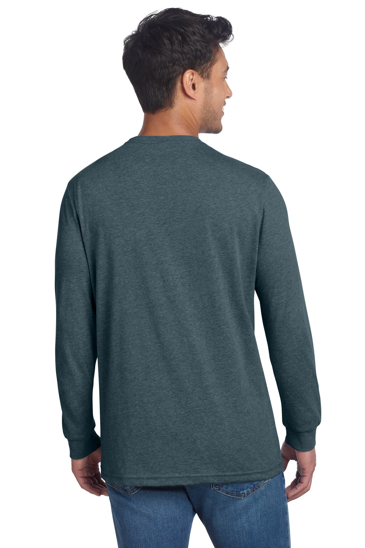 Next Level Apparel Adult CVC Long Sleeve Tee - Indigo