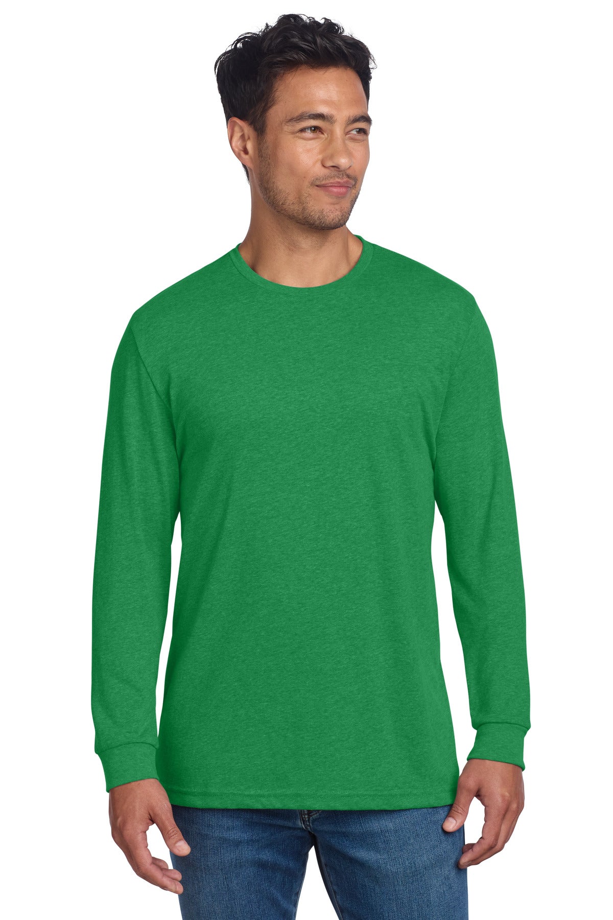 Next Level Apparel Adult CVC Long Sleeve Tee - Kelly Green