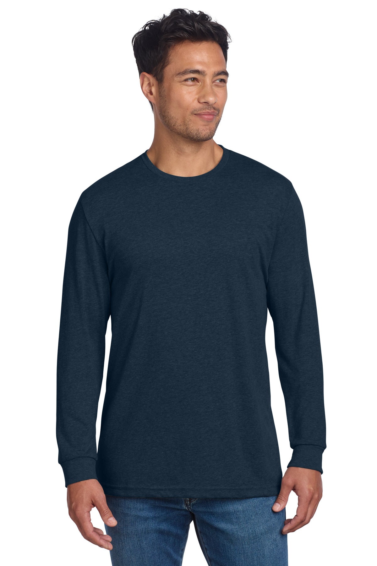 Next Level Apparel Adult CVC Long Sleeve Tee - Midnight Navy