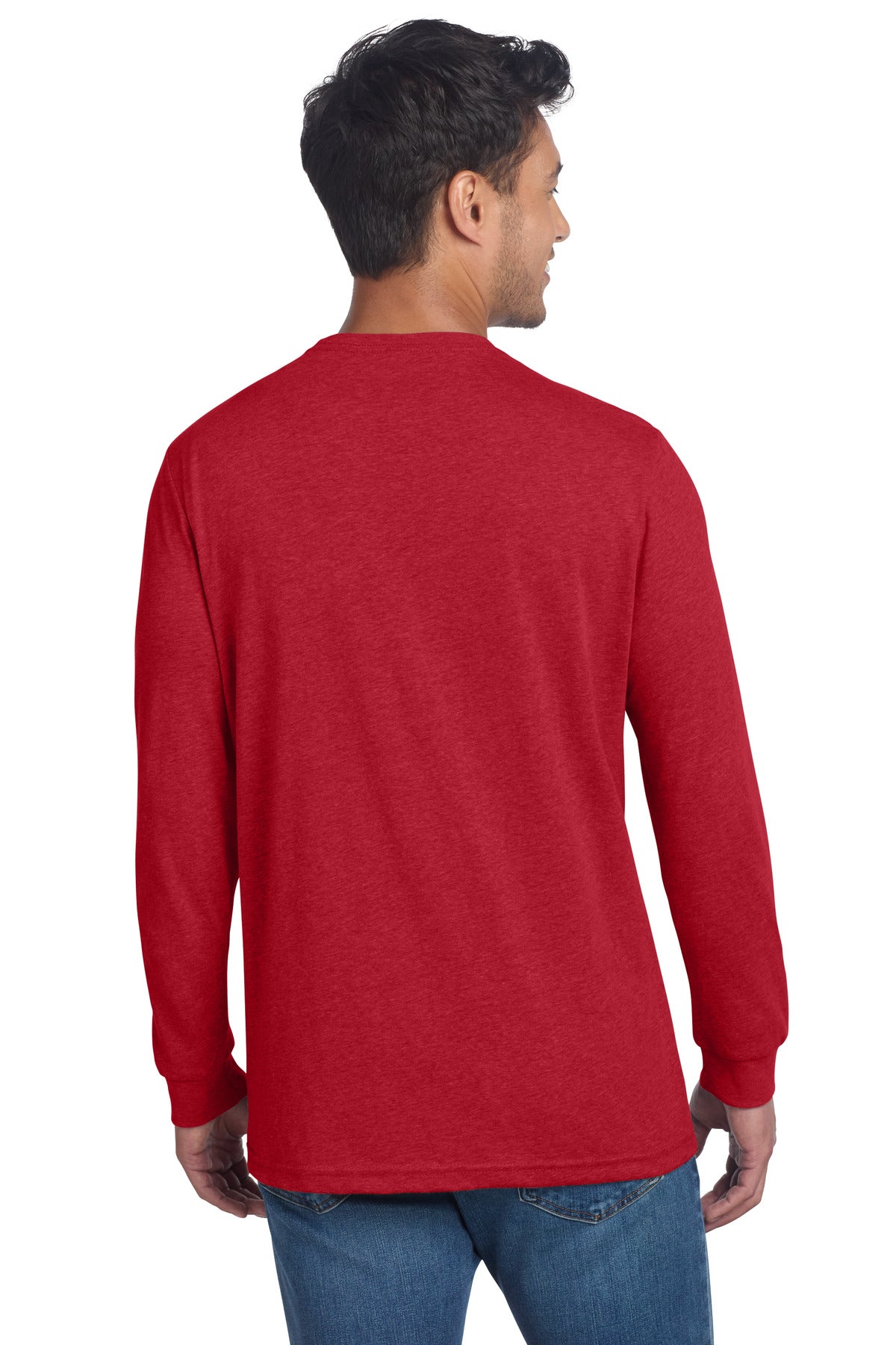 Next Level Apparel Adult CVC Long Sleeve Tee - Red