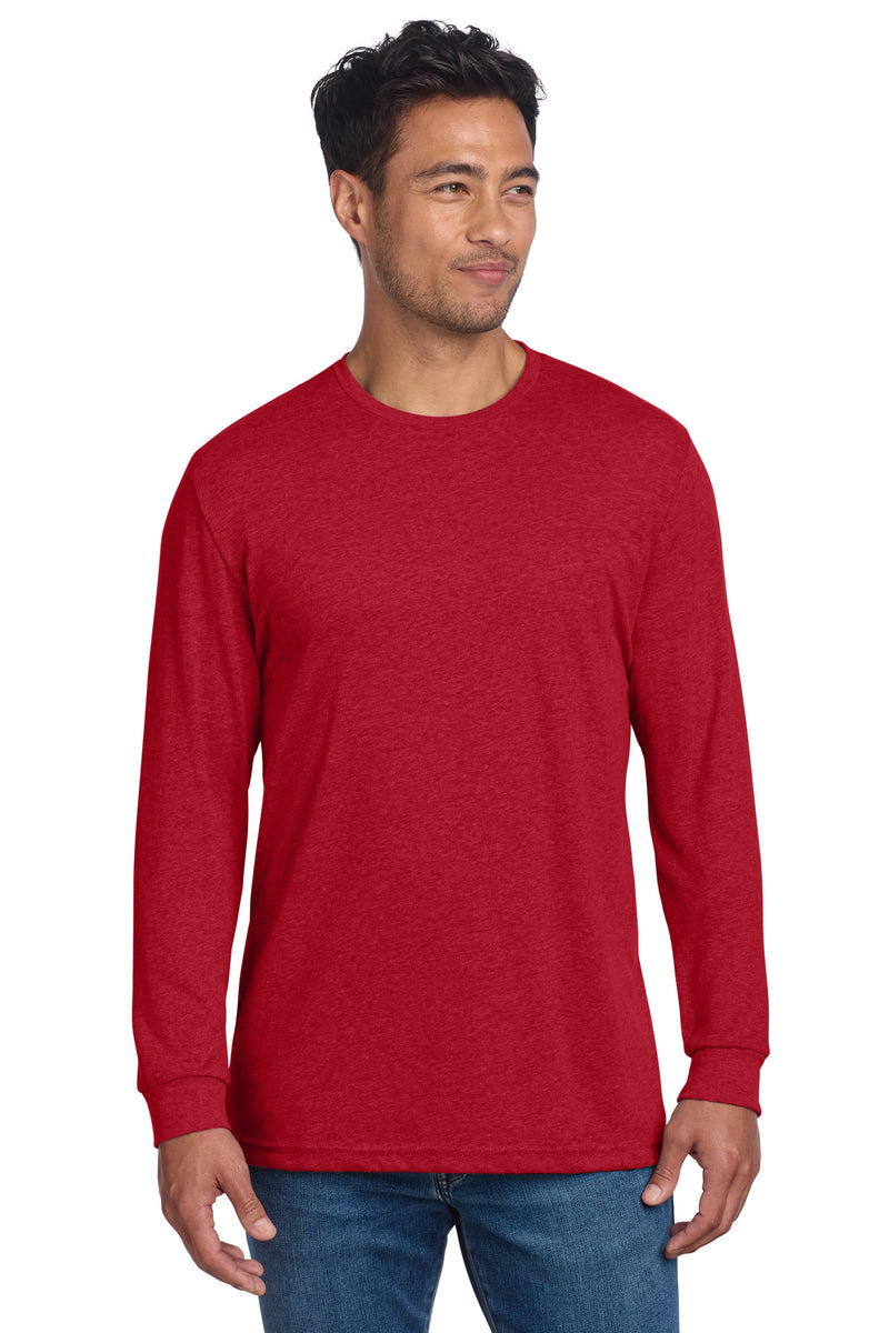 Next Level Apparel Adult CVC Long Sleeve Tee - Red
