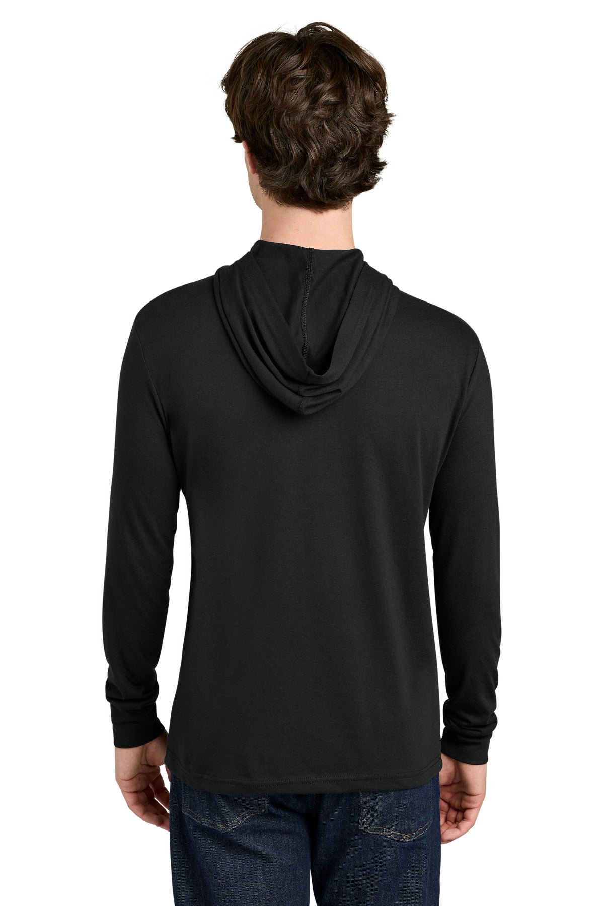 Next Level Apparel CVC Long Sleeve Hoodie - Black