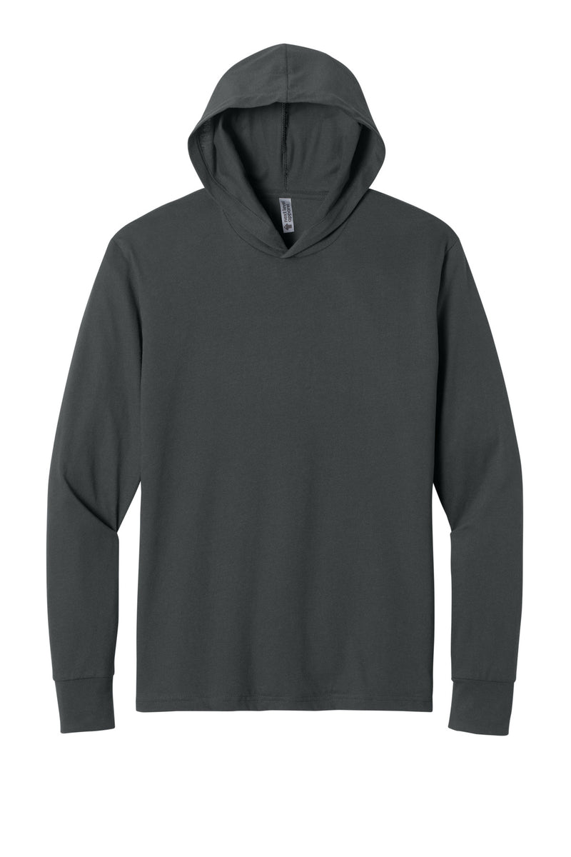 Next Level Apparel CVC Long Sleeve Hoodie - Charcoal