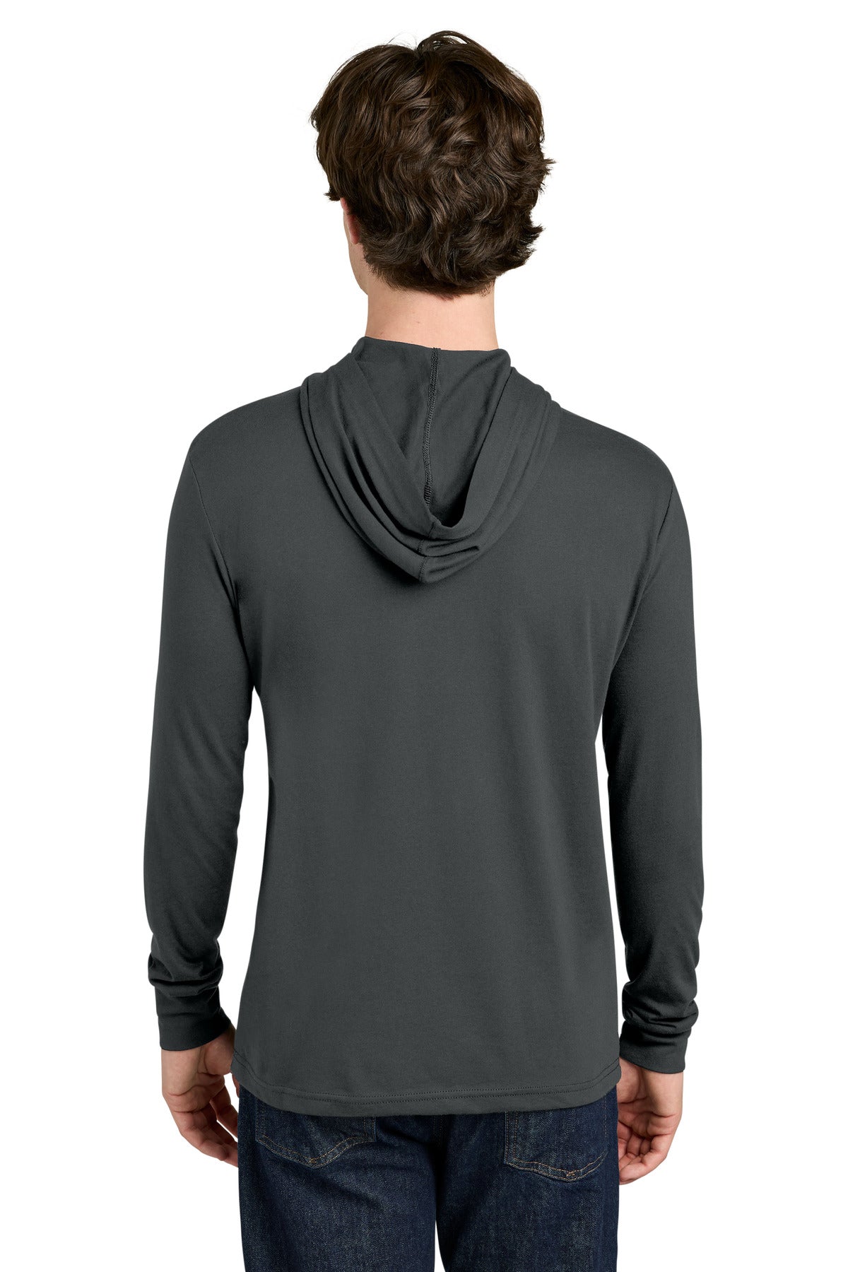Next Level Apparel CVC Long Sleeve Hoodie - Charcoal