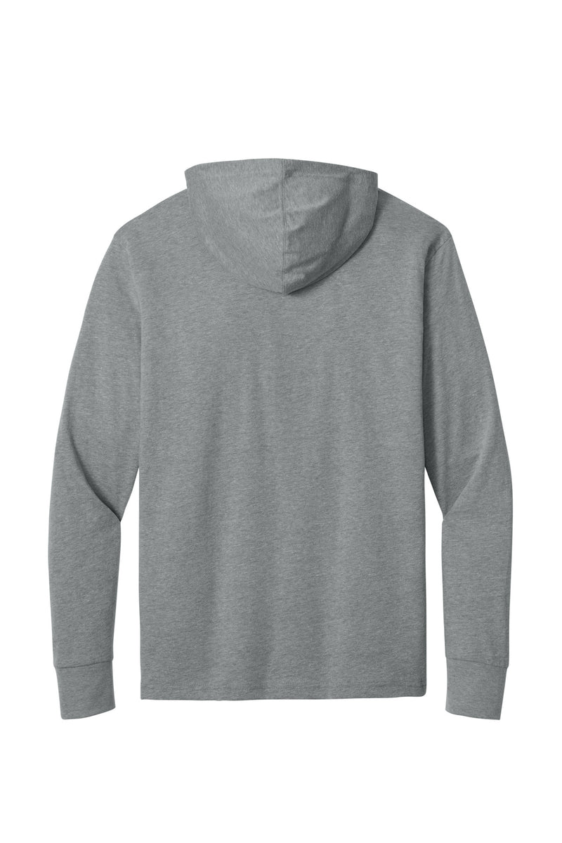 Next Level Apparel CVC Long Sleeve Hoodie - Dark Heather Gray
