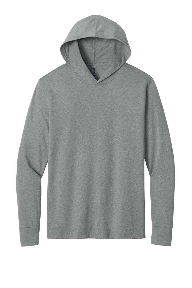 Next Level Apparel CVC Long Sleeve Hoodie - Dark Heather Gray