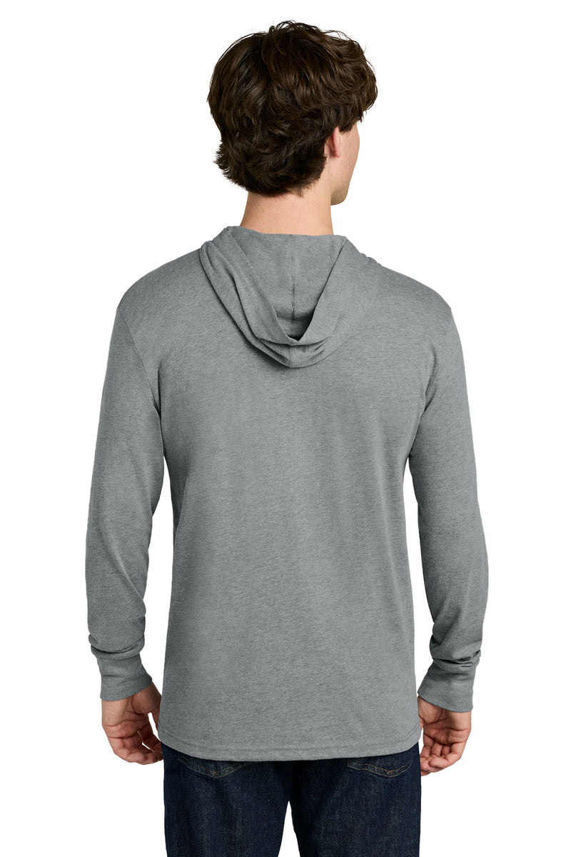 Next Level Apparel CVC Long Sleeve Hoodie - Dark Heather Gray