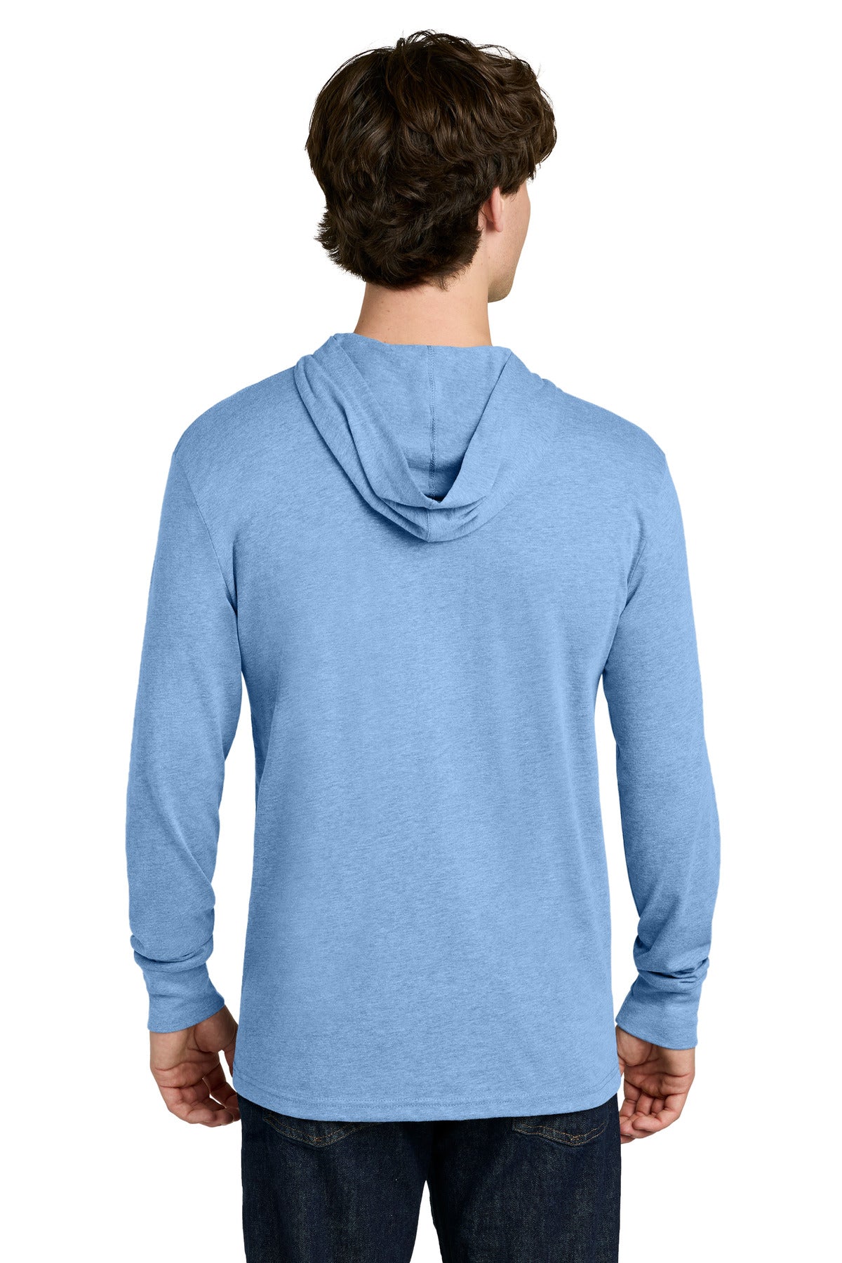 Next Level Apparel CVC Long Sleeve Hoodie - Heather Columbia Blue