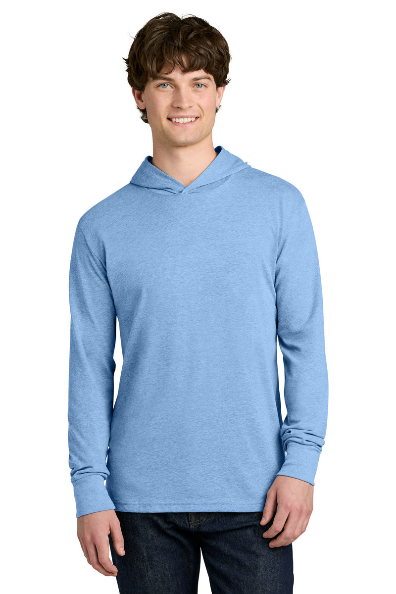 Next Level Apparel CVC Long Sleeve Hoodie - Heather Columbia Blue
