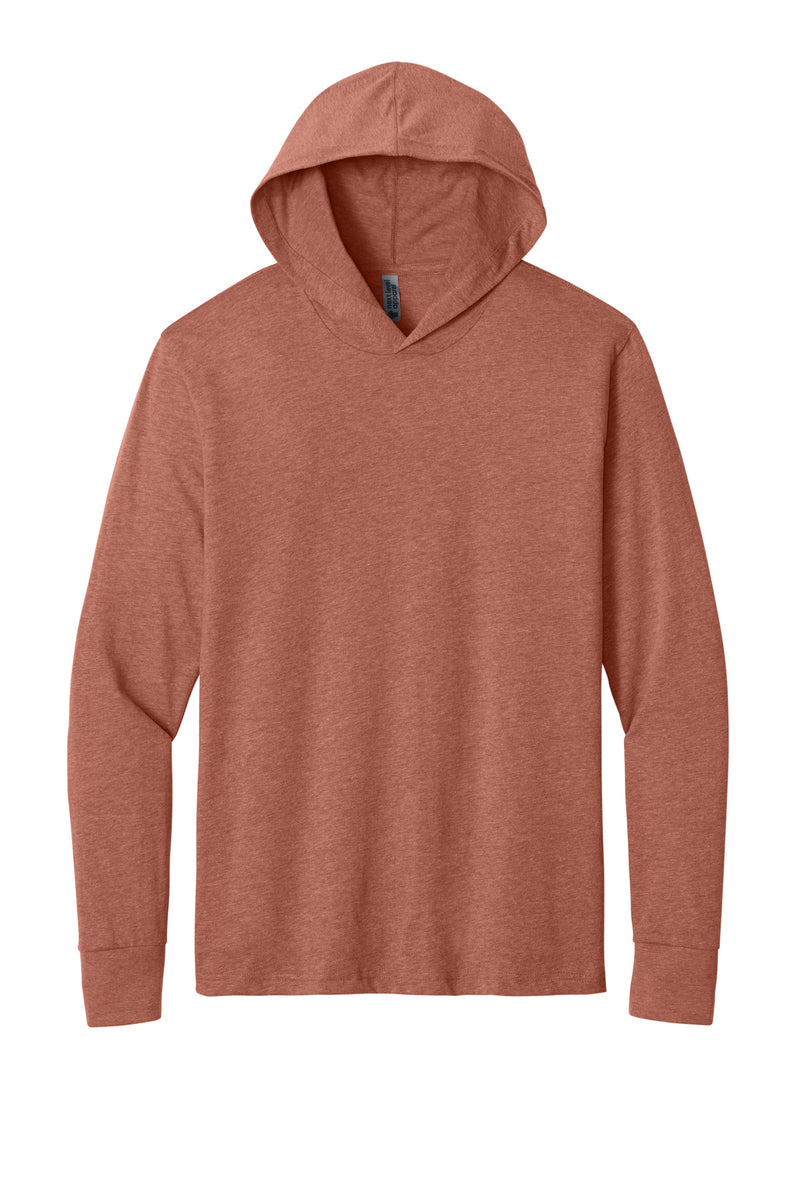 Next Level Apparel CVC Long Sleeve Hoodie - Heather Redwood