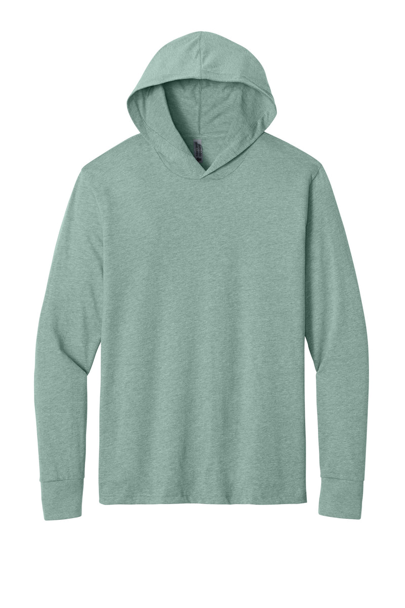 Next Level Apparel CVC Long Sleeve Hoodie - Heather Seafoam