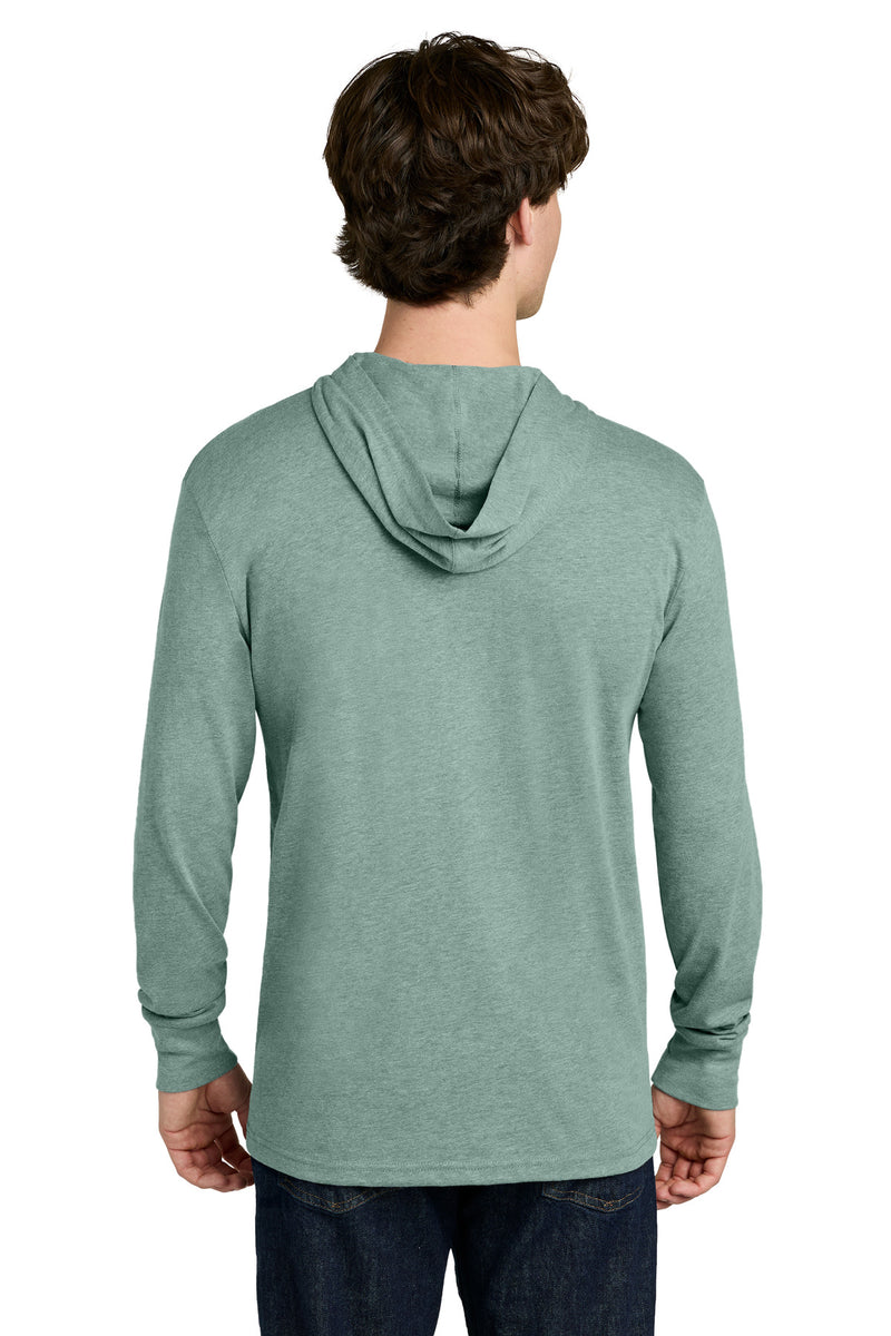 Next Level Apparel CVC Long Sleeve Hoodie - Heather Seafoam
