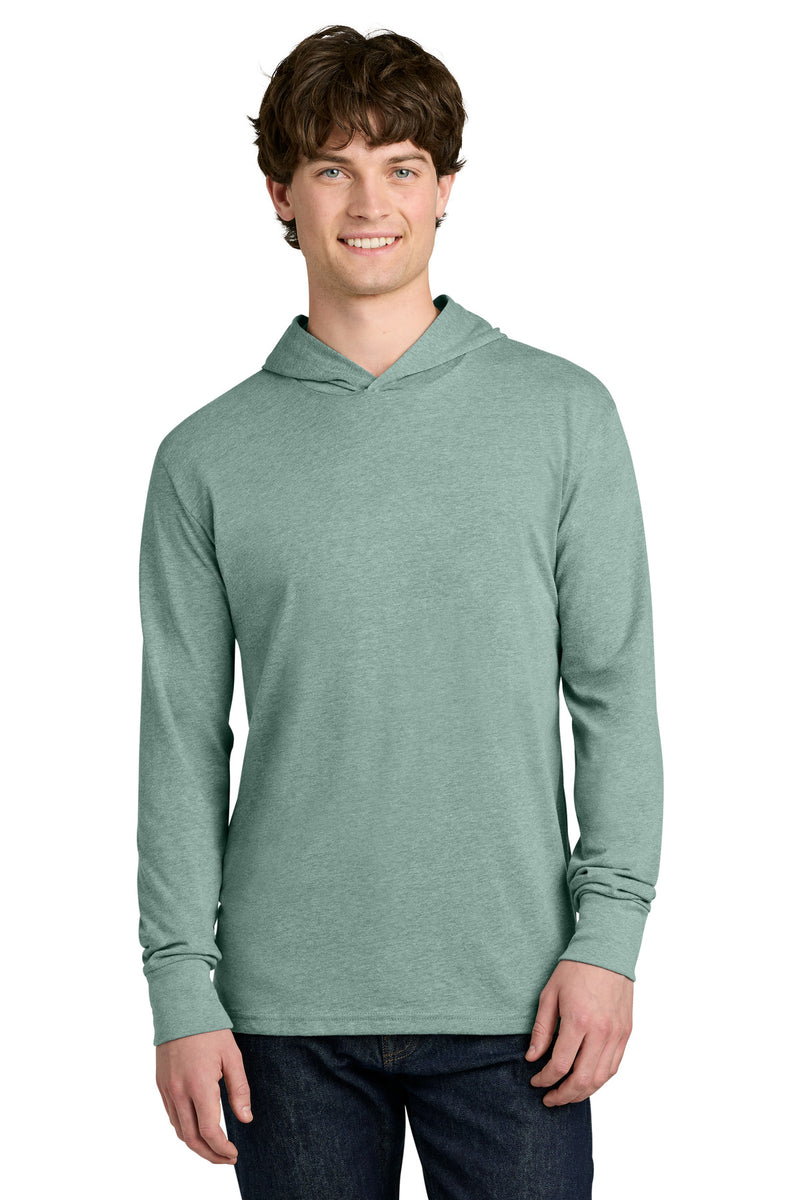 Next Level Apparel CVC Long Sleeve Hoodie - Heather Seafoam