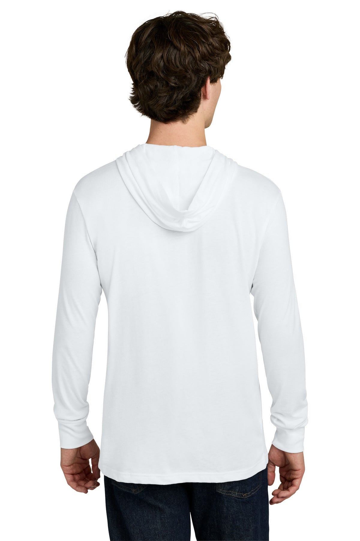 Next Level Apparel CVC Long Sleeve Hoodie - White