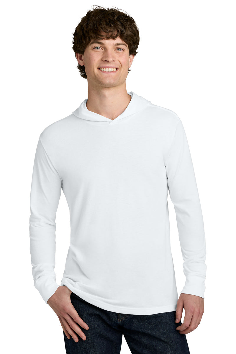Next Level Apparel CVC Long Sleeve Hoodie - White