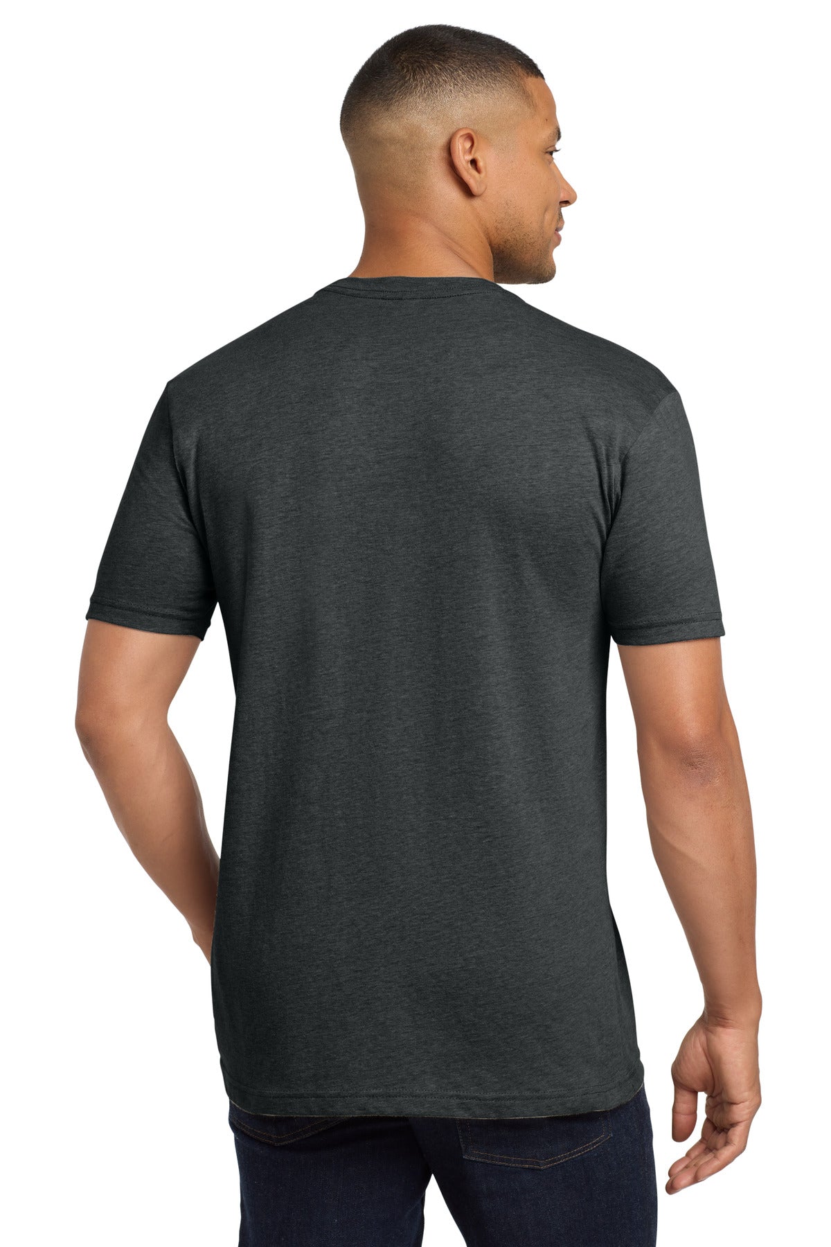 Next Level Apparel  Adult CVC Sueded Tee - Heather Metal