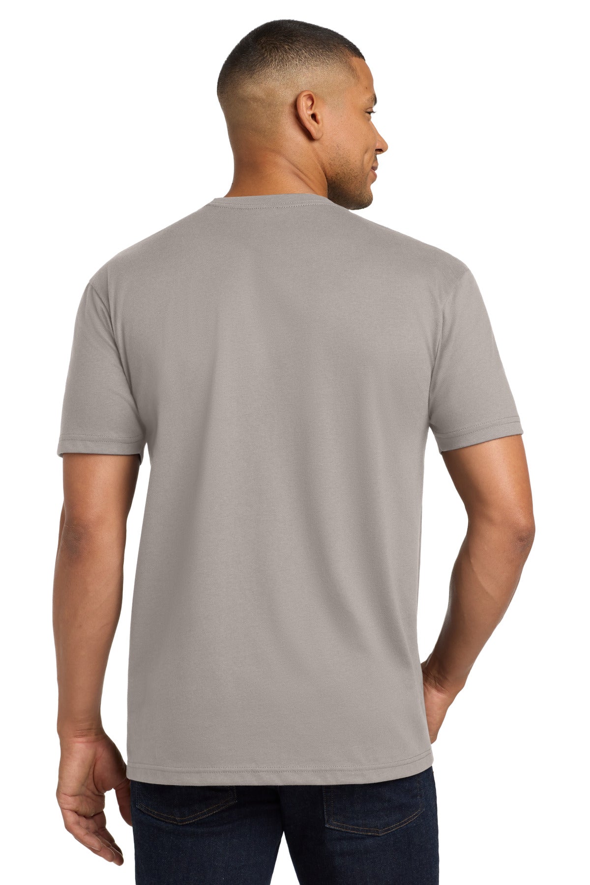 Next Level Apparel  Adult CVC Sueded Tee - Light Gray