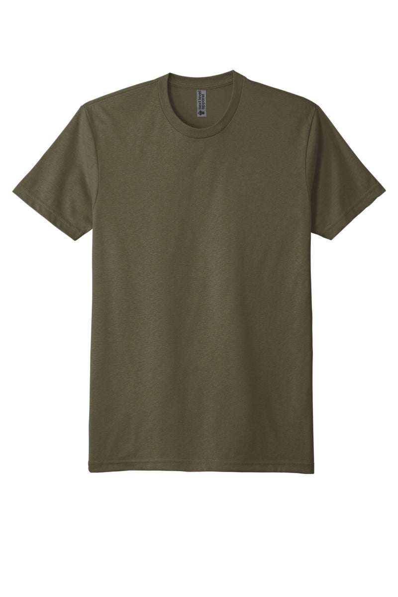 Next Level Apparel  Adult CVC Sueded Tee - Military Green