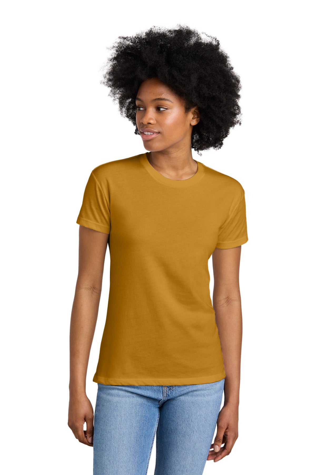 Next Level Apparel Women's CVC Relaxed Tee - Antique Gold