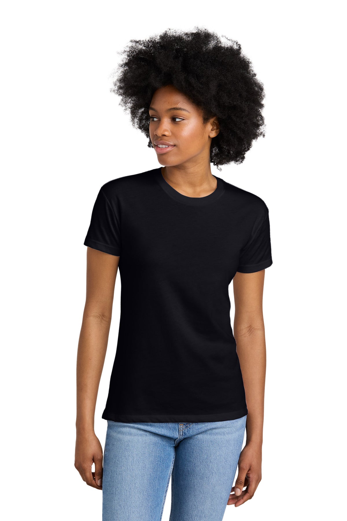 Next Level Apparel Women's CVC Relaxed Tee - Black