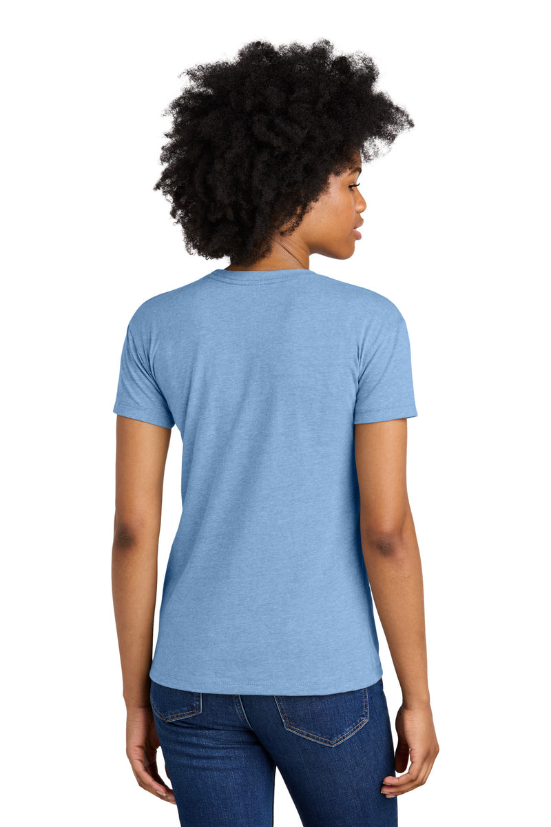 Next Level Apparel Women's CVC Relaxed Tee - Heather Columbia Blue