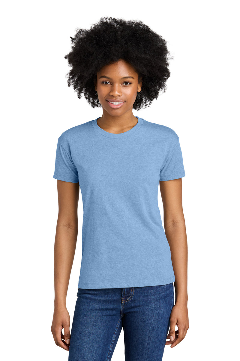 Next Level Apparel Women's CVC Relaxed Tee - Heather Columbia Blue