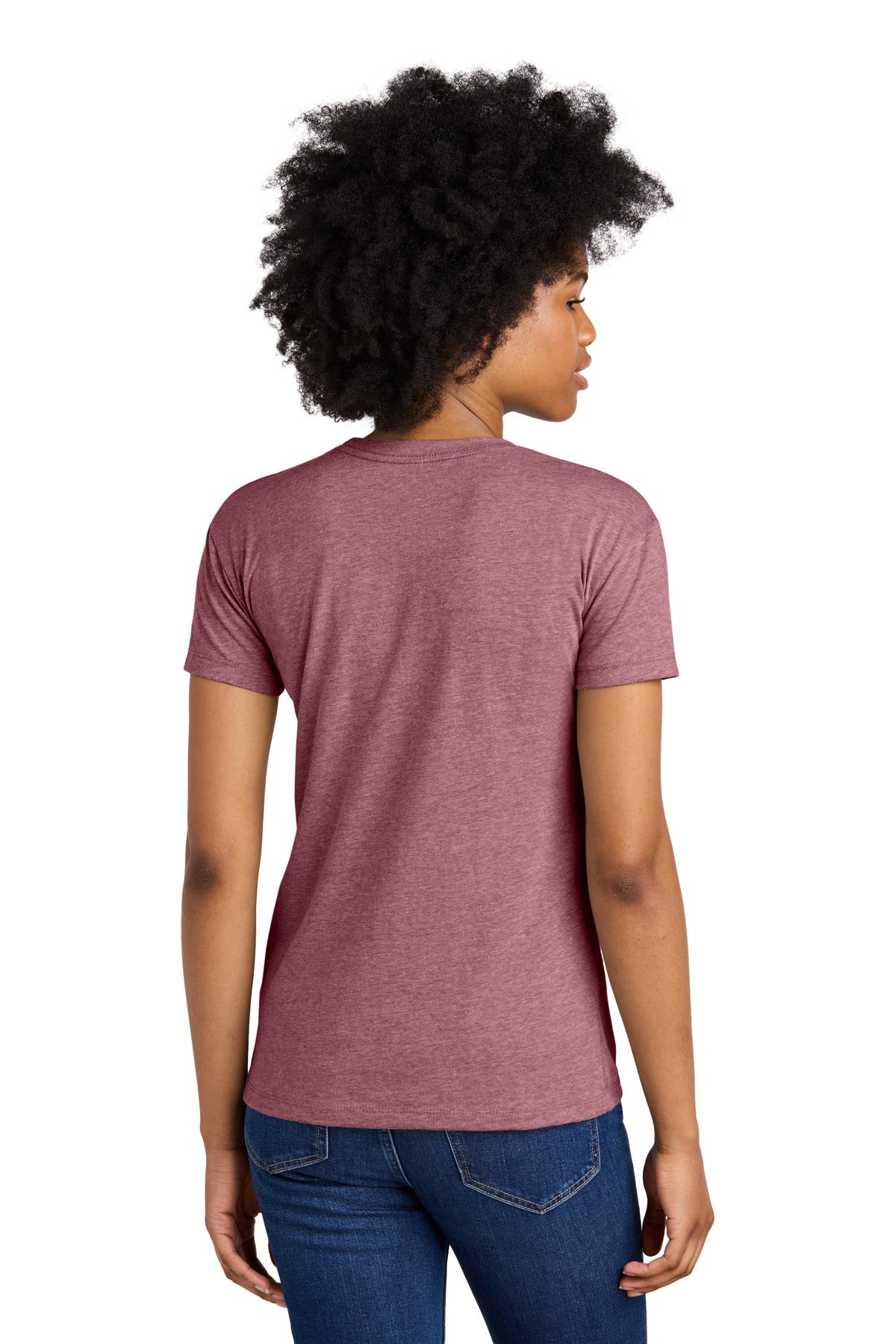 Next Level Apparel Women's CVC Relaxed Tee - Heather Mauve