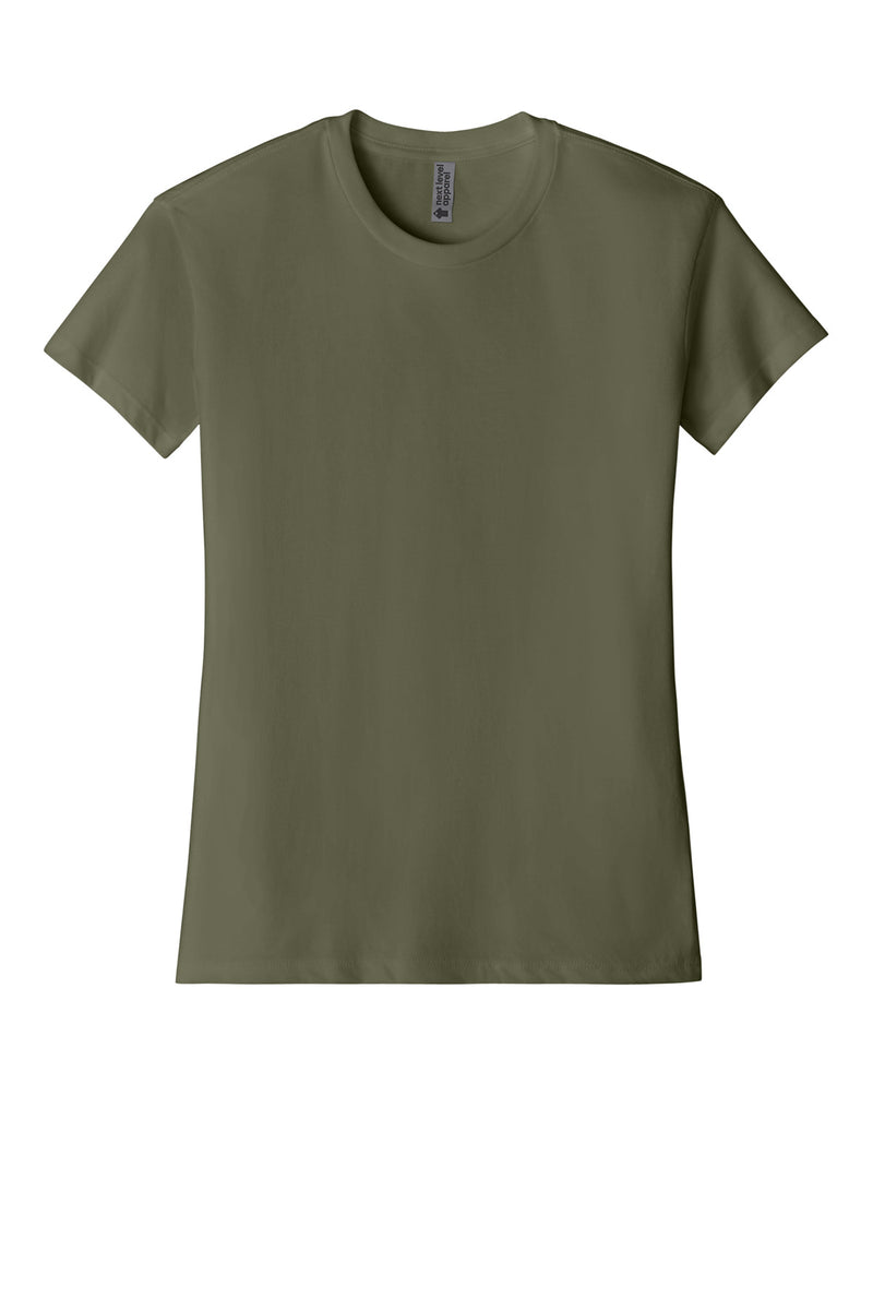 Next Level Apparel Women's CVC Relaxed Tee - Military Green