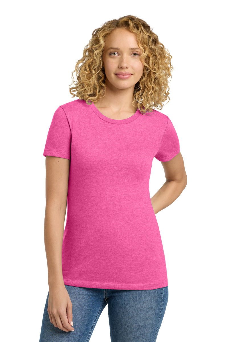Next Level Apparel  Women's CVC Tee - Hot Pink