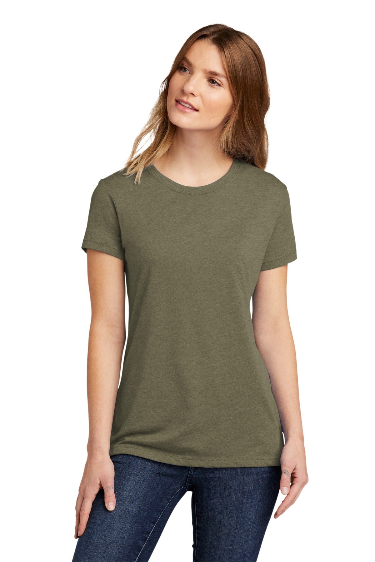 Next Level Apparel  Women's CVC Tee - Light Olive