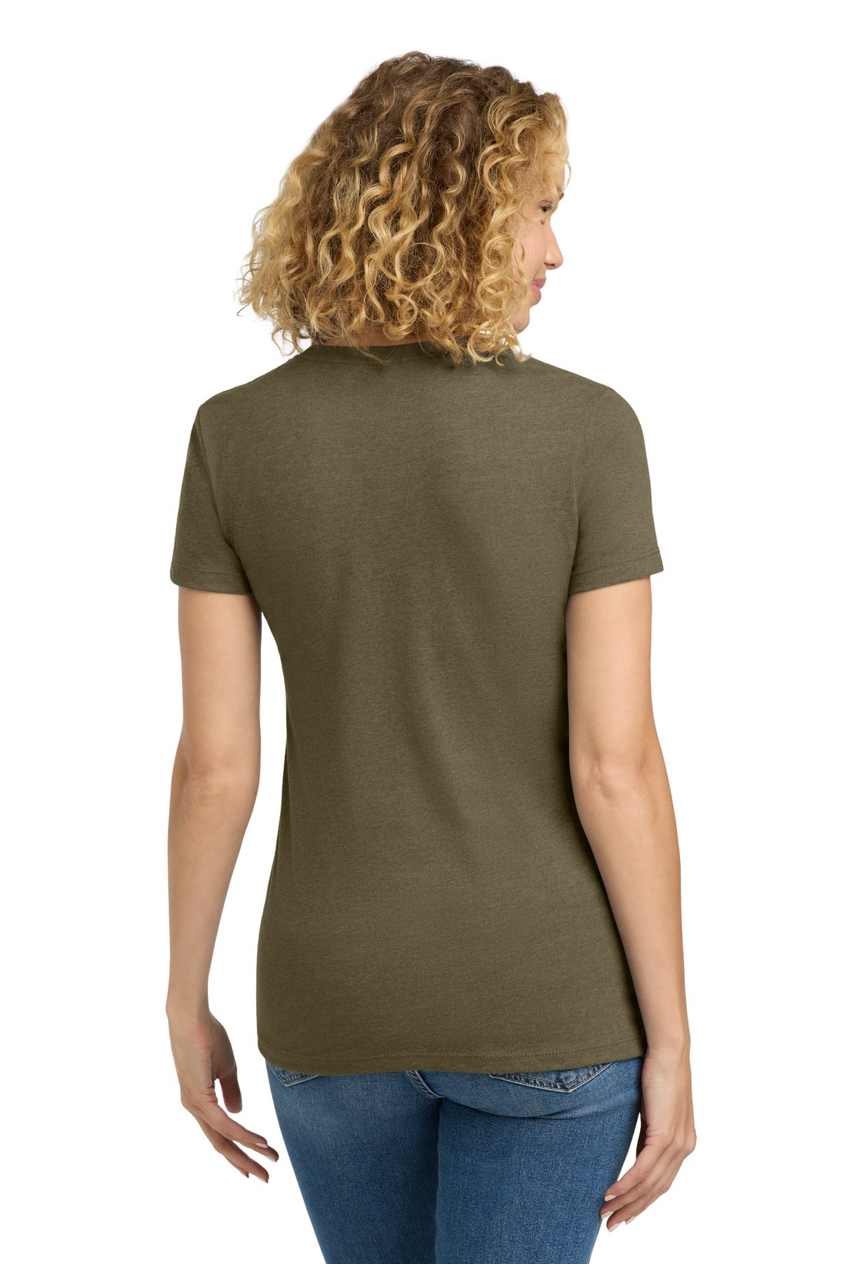 Next Level Apparel  Women's CVC Tee - Military Green