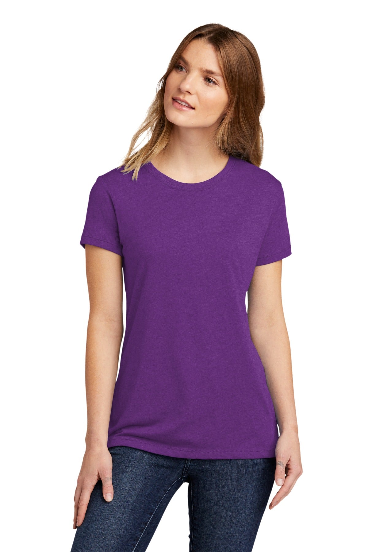 Next Level Apparel  Women's CVC Tee - Purple Berry
