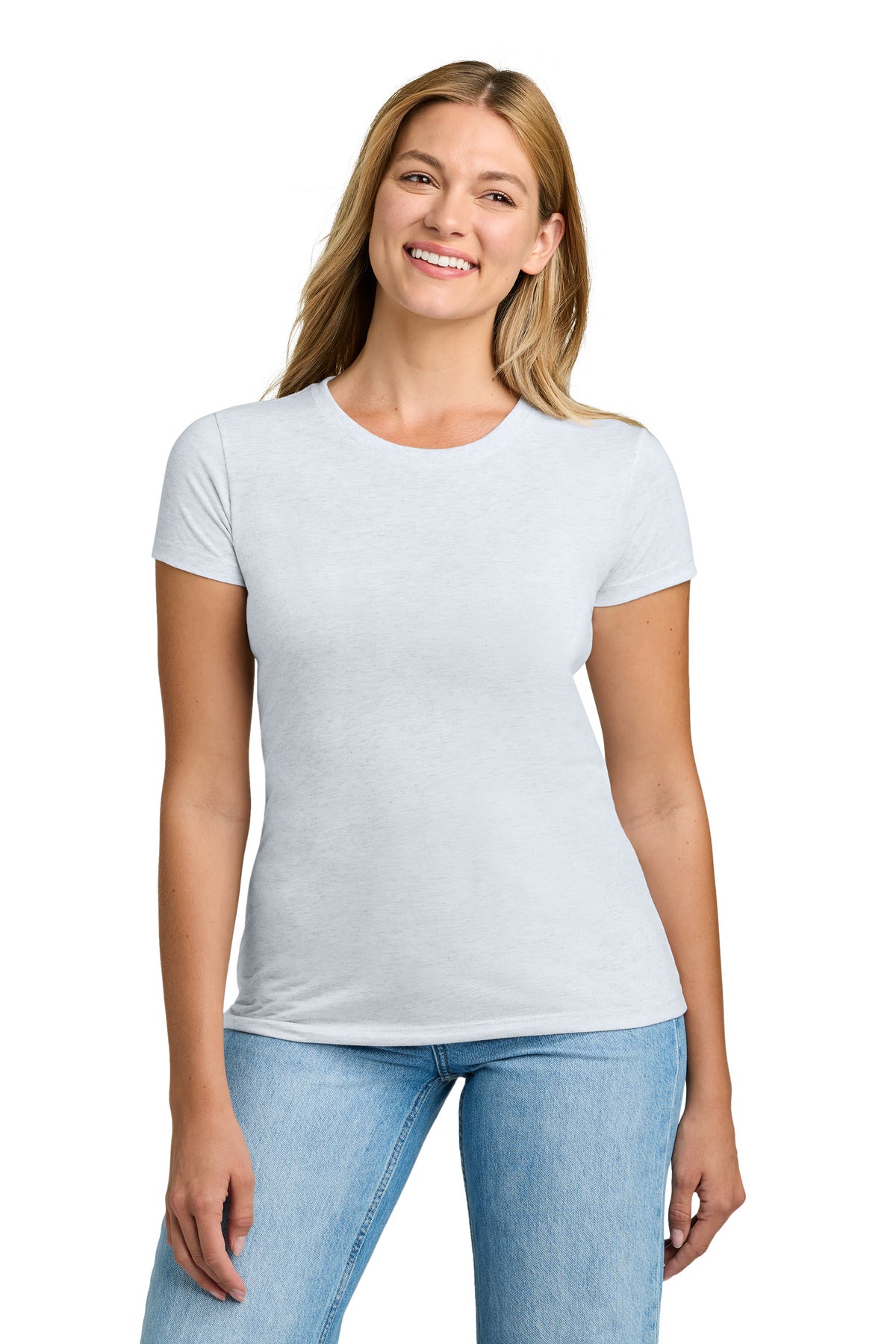 Next Level Apparel  Women's Tri-Blend Tee - Heather White