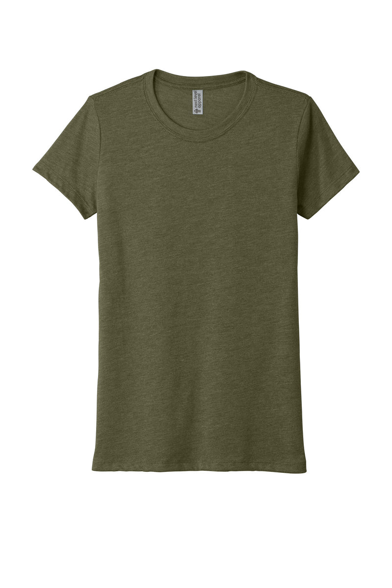 Next Level Apparel  Women's Tri-Blend Tee - Military Green