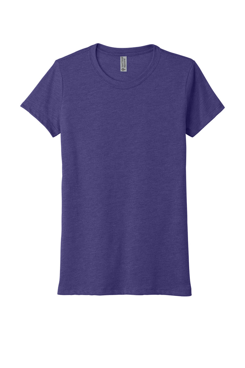 Next Level Apparel  Women's Tri-Blend Tee - Purple Rush