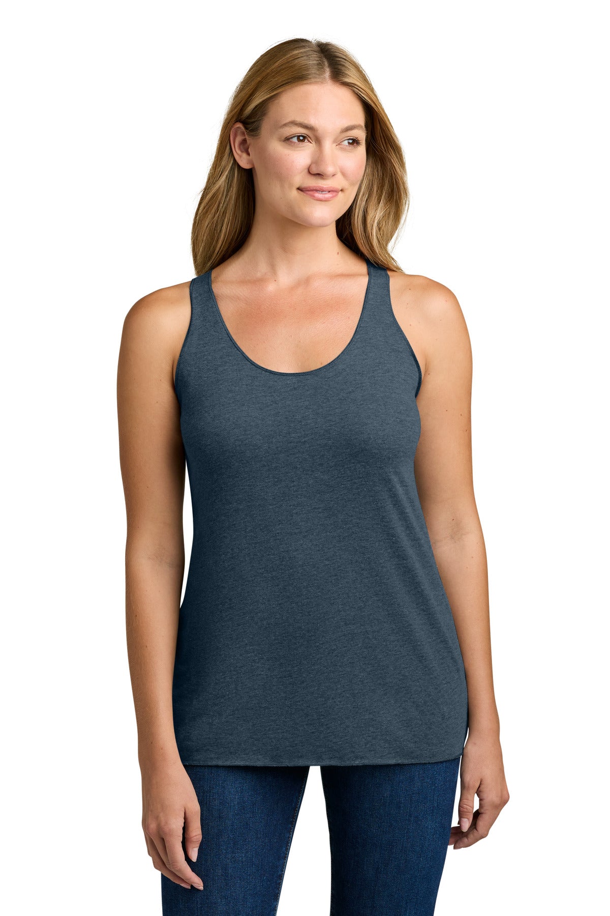 Next Level Apparel  Women's Tri-Blend Racerback Tank - Indigo