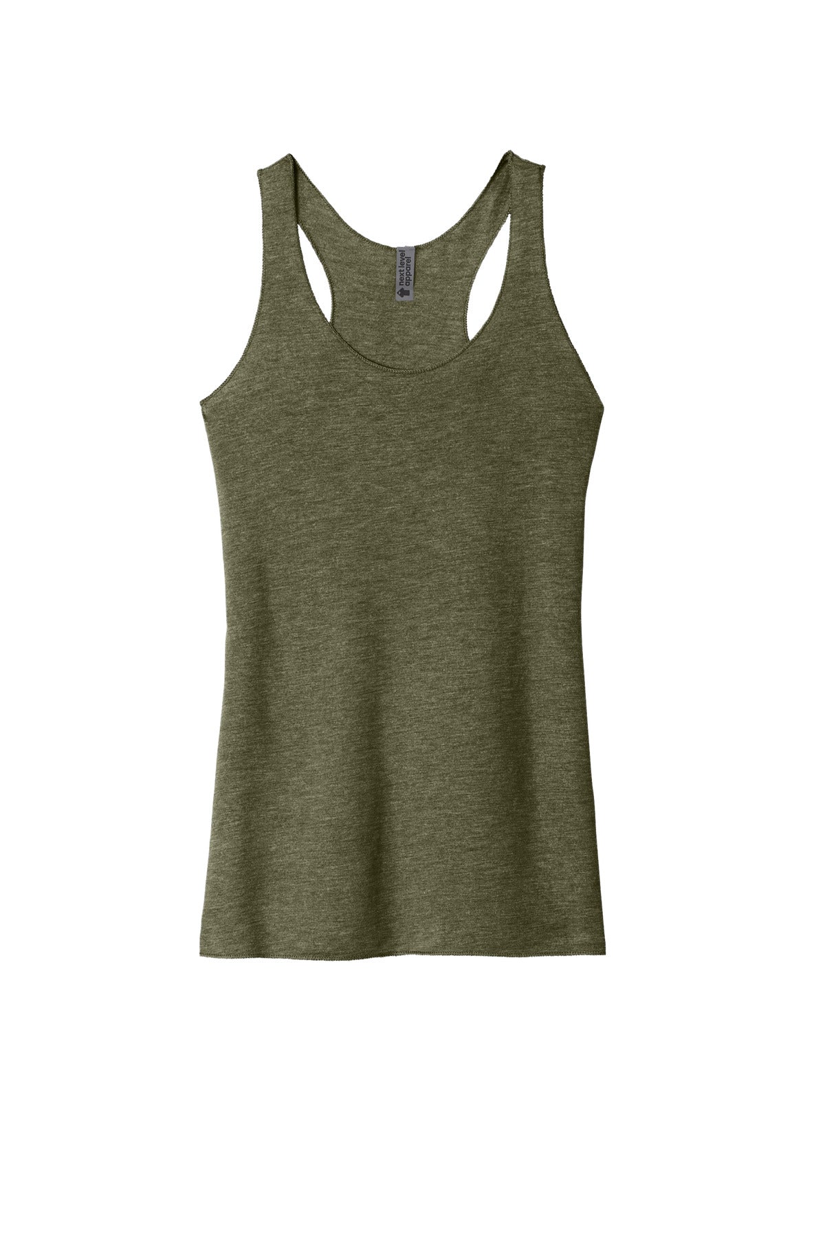 Next Level Apparel  Women's Tri-Blend Racerback Tank - Military Green