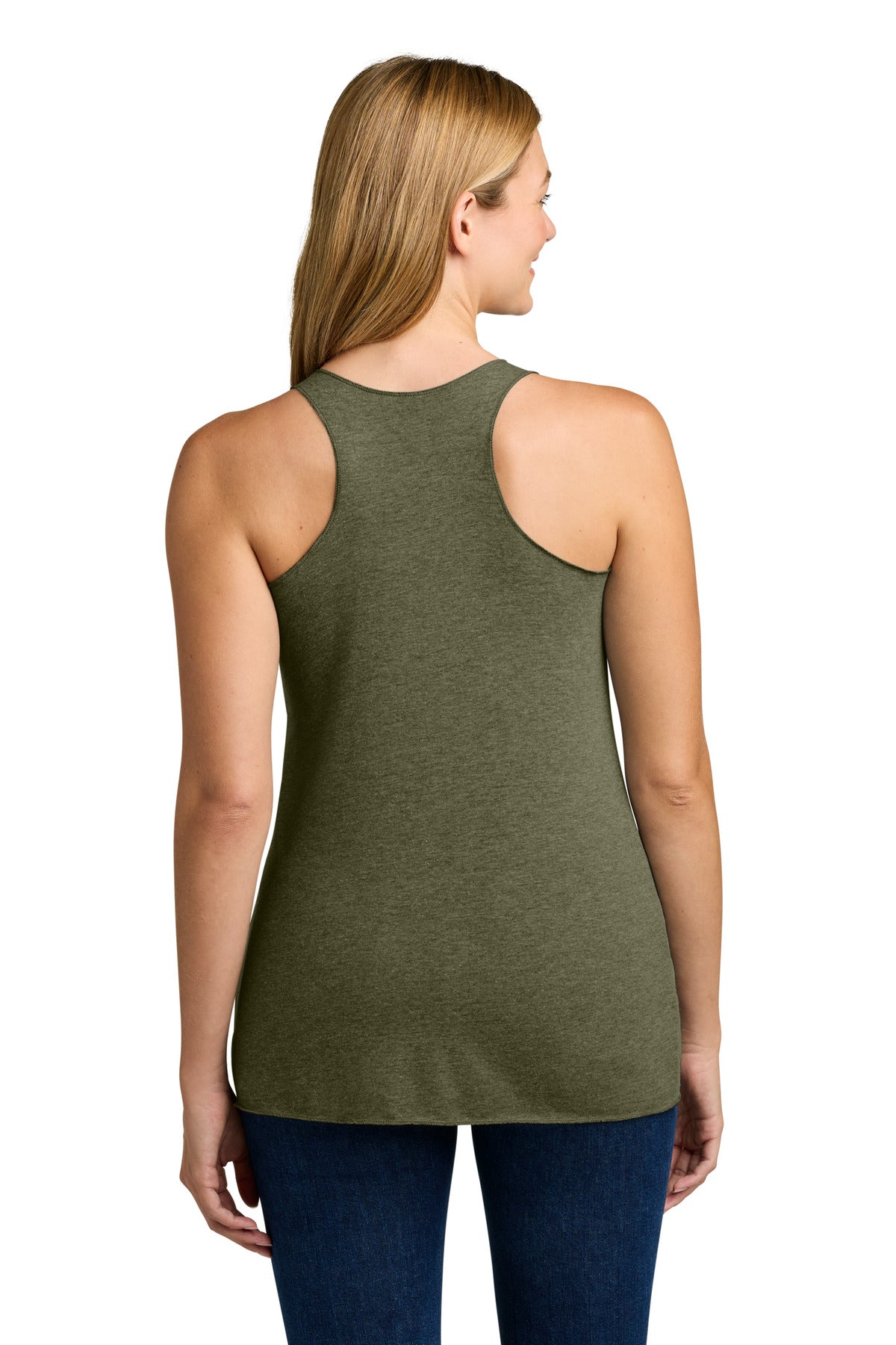 Next Level Apparel  Women's Tri-Blend Racerback Tank - Military Green