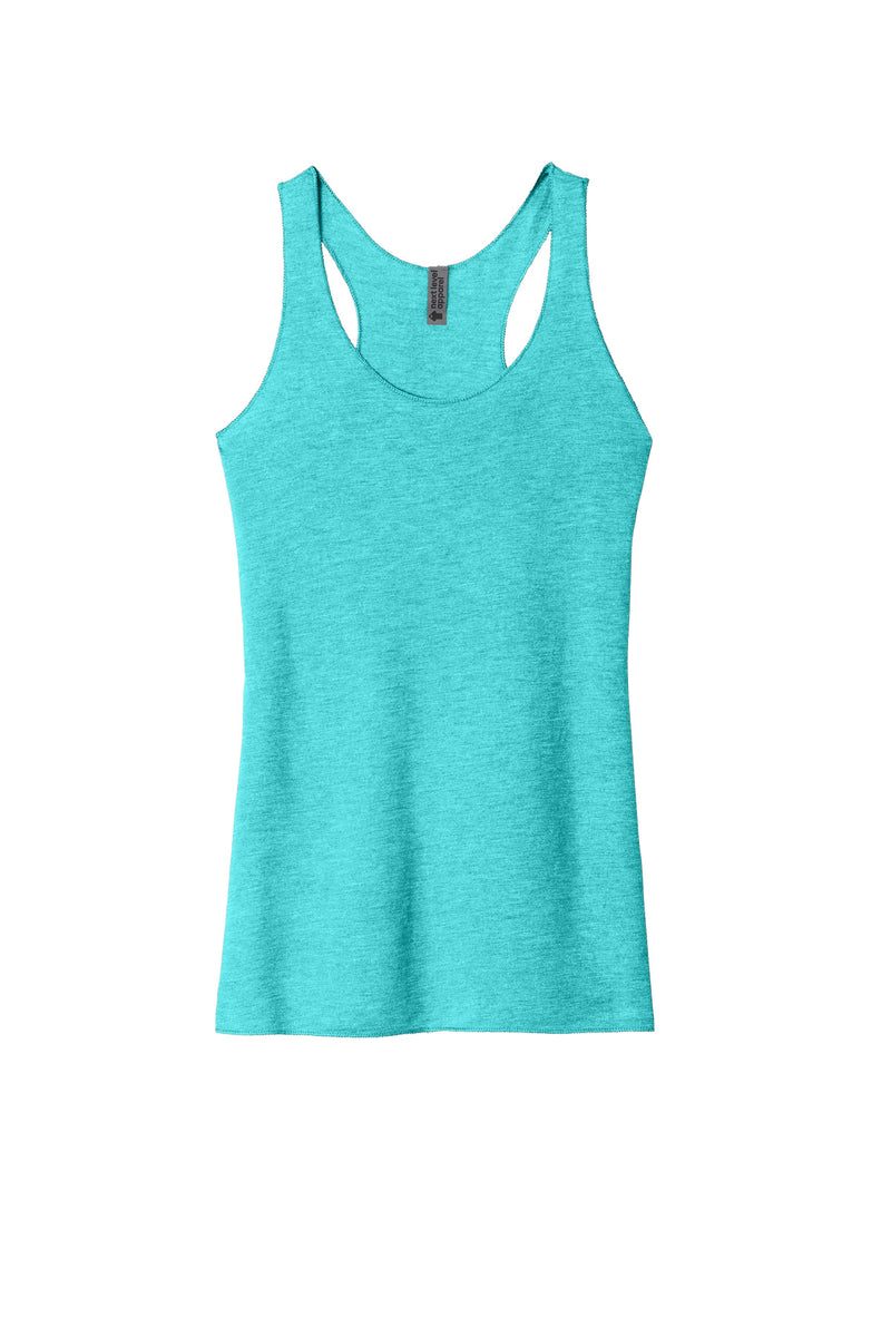 Next Level Apparel  Women's Tri-Blend Racerback Tank - Tahiti Blue